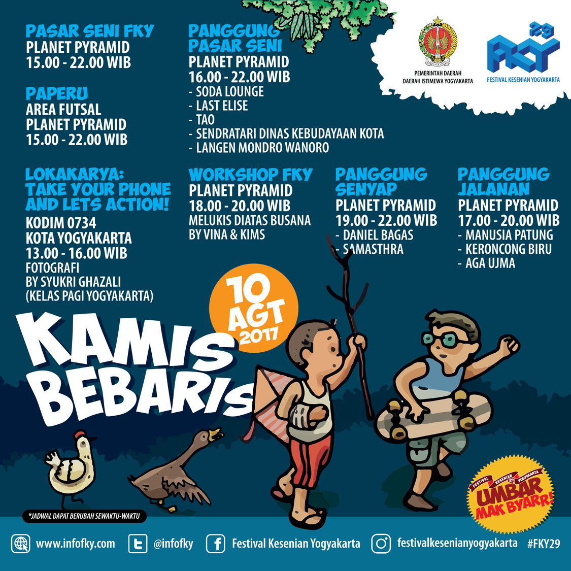 #FKY29 – Kamis Berbaris – 10 Agustus 2017