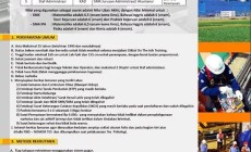 Rekrutmen Tenaga Kerja Teknik dan Administrasi