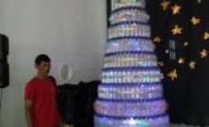 Permalink to Gereja Ganjuran Membuat Pohon Natal dari Botol Bekas